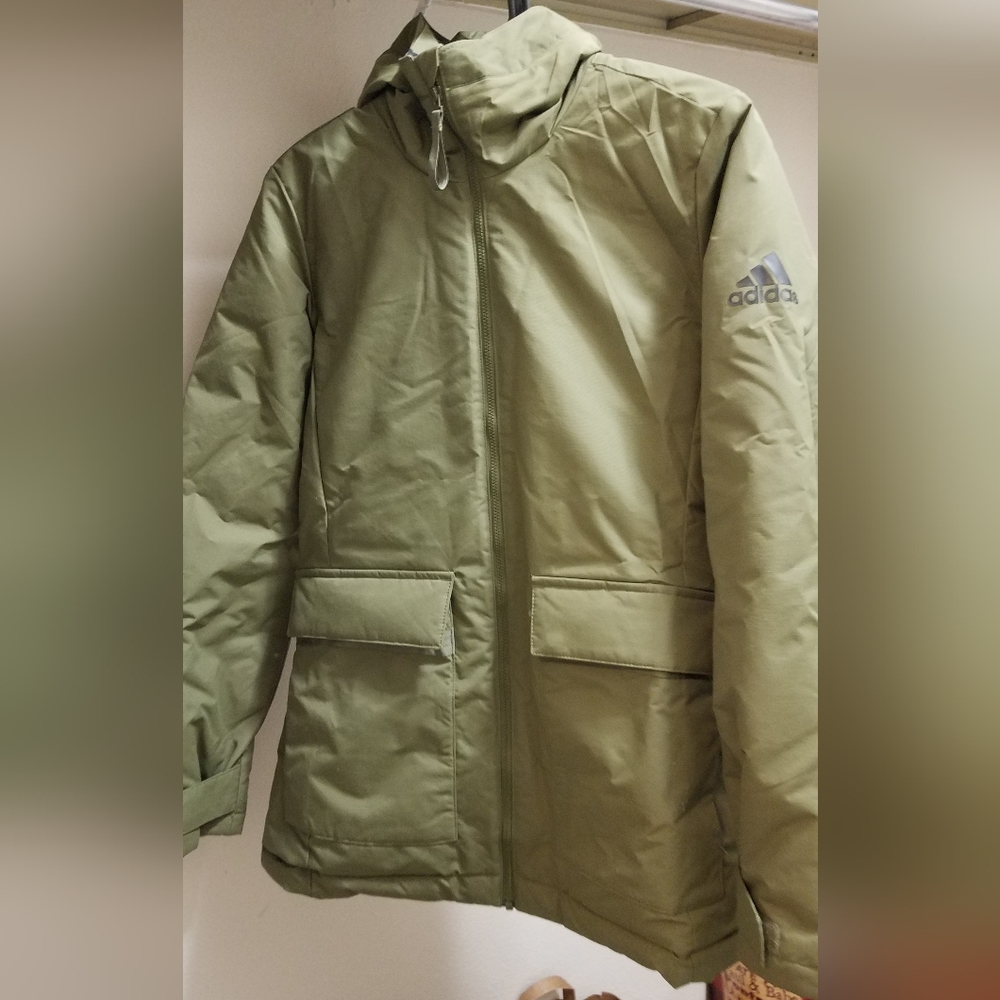 Adidas Green Winter Hooded Parka